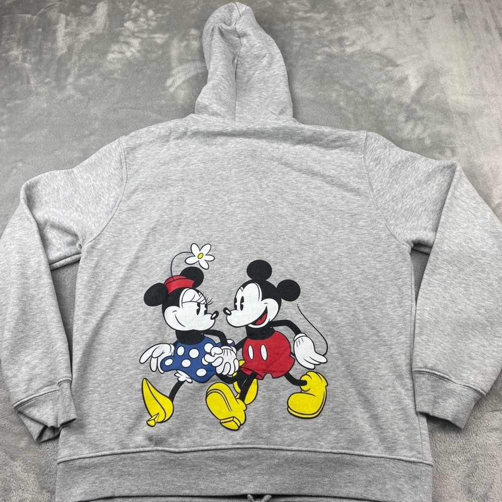 Disney Mickey and Minnie Mouse Full Zip Up Hoodie Sweatshirt Women's XL - Picture 9 of 10
